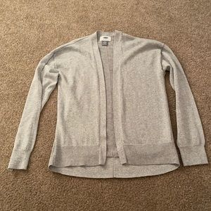 Silver sparkly kids cardigan.
